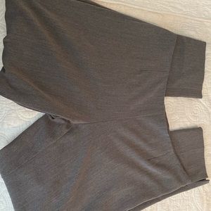 Gray Side Zip Dress Pants.